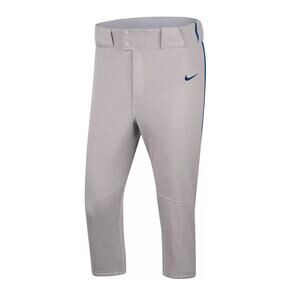 NWT Nike Vapor Select High Piped Baseball Grey Pants Mens Size S (BQ6437-054)
